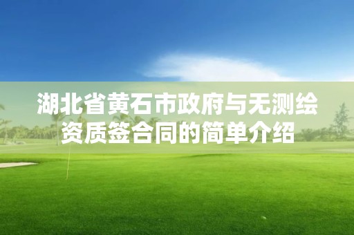 湖北省黄石市政府与无测绘资质签合同的简单介绍