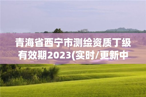 青海省西宁市测绘资质丁级有效期2023(实时/更新中)