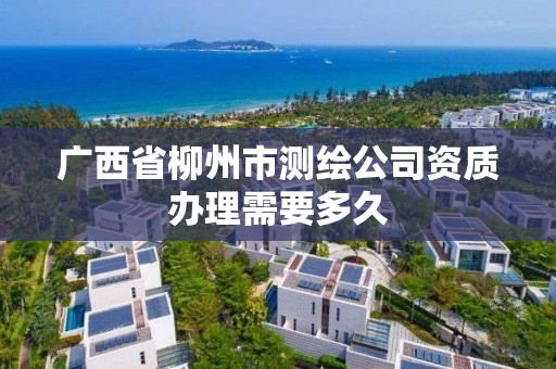 广西省柳州市测绘公司资质办理需要多久