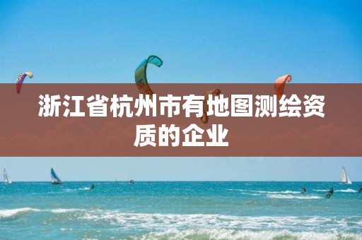 浙江省杭州市有地图测绘资质的企业