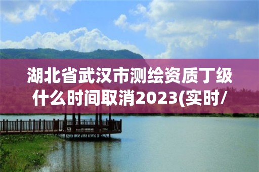 湖北省武汉市测绘资质丁级什么时间取消2023(实时/更新中)