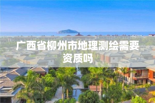 广西省柳州市地理测绘需要资质吗