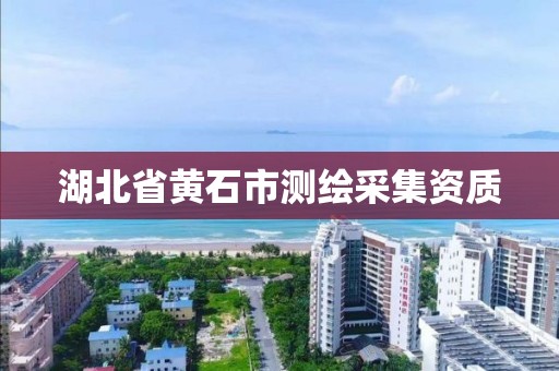 湖北省黄石市测绘采集资质