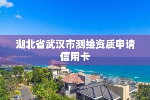 湖北省武汉市测绘资质申请信用卡