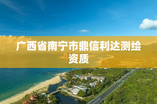 广西省南宁市鼎信利达测绘资质