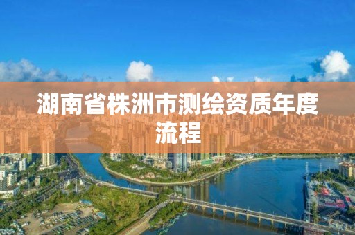 湖南省株洲市测绘资质年度流程