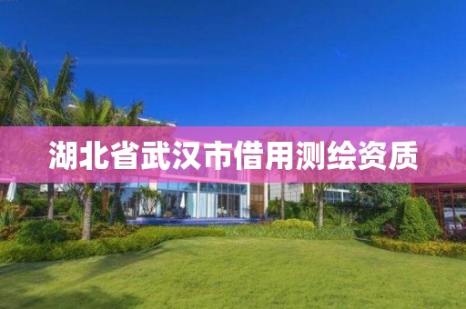 湖北省武汉市借用测绘资质