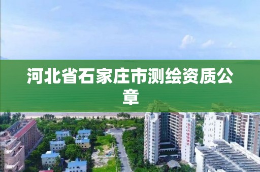 河北省石家庄市测绘资质公章