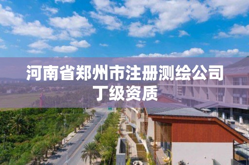 河南省郑州市注册测绘公司丁级资质