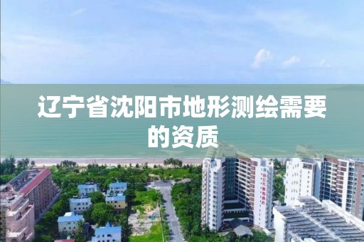 辽宁省沈阳市地形测绘需要的资质