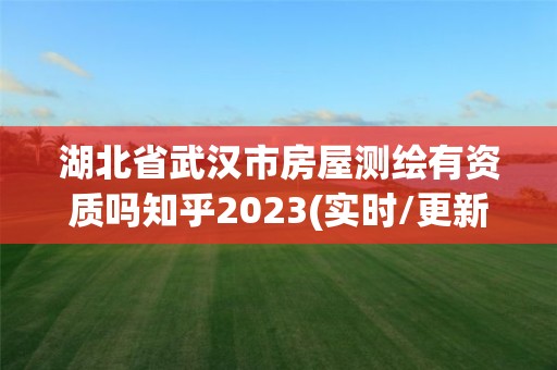 湖北省武汉市房屋测绘有资质吗知乎2023(实时/更新中)