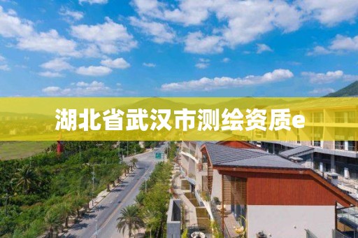 湖北省武汉市测绘资质e