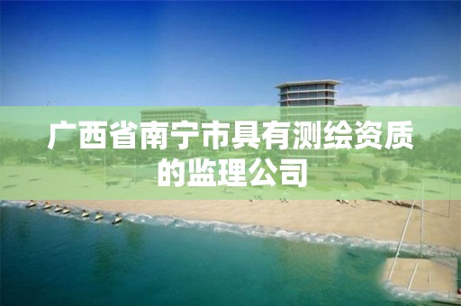 广西省南宁市具有测绘资质的监理公司