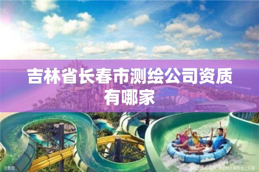 吉林省长春市测绘公司资质有哪家