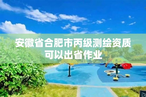 安徽省合肥市丙级测绘资质可以出省作业