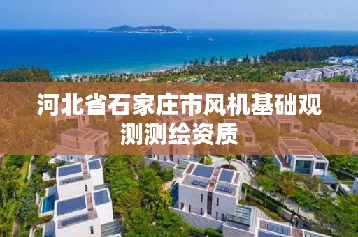 河北省石家庄市风机基础观测测绘资质