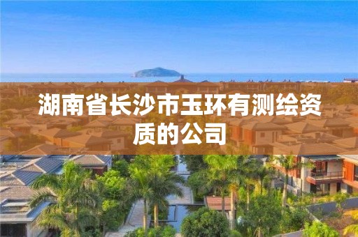 湖南省长沙市玉环有测绘资质的公司