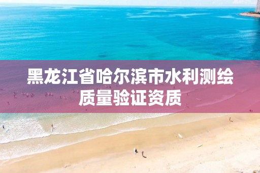 黑龙江省哈尔滨市水利测绘质量验证资质