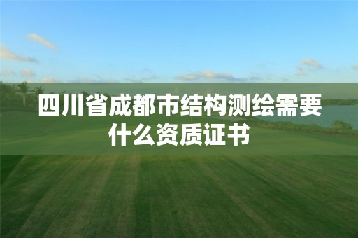 四川省成都市结构测绘需要什么资质证书