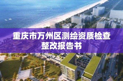 重庆市万州区测绘资质检查整改报告书