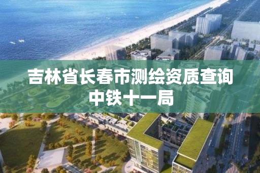 吉林省长春市测绘资质查询中铁十一局