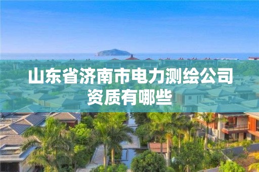 山东省济南市电力测绘公司资质有哪些