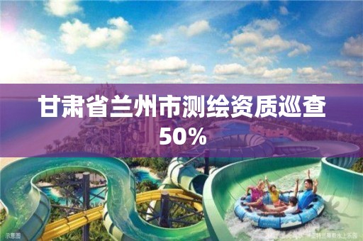 甘肃省兰州市测绘资质巡查50%