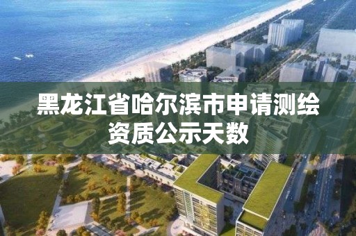 黑龙江省哈尔滨市申请测绘资质公示天数