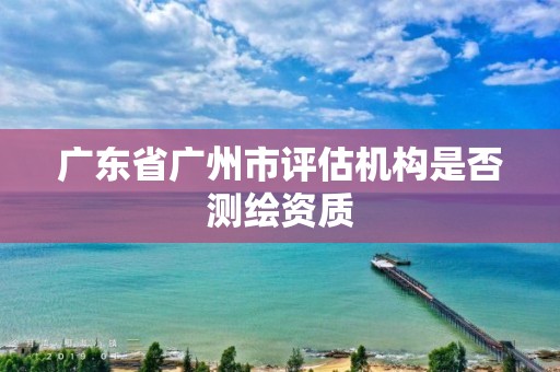 广东省广州市评估机构是否测绘资质