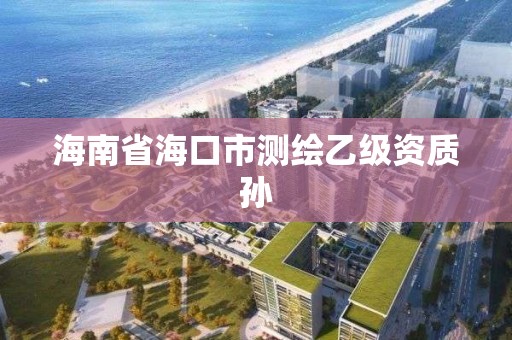 海南省海口市测绘乙级资质孙