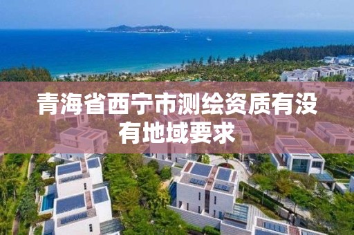 青海省西宁市测绘资质有没有地域要求