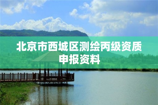 北京市西城区测绘丙级资质申报资料