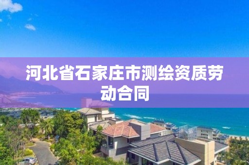 河北省石家庄市测绘资质劳动合同