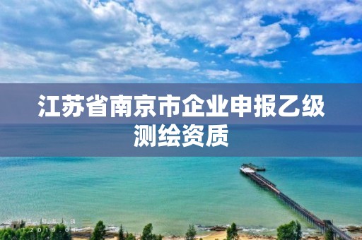 江苏省南京市企业申报乙级测绘资质