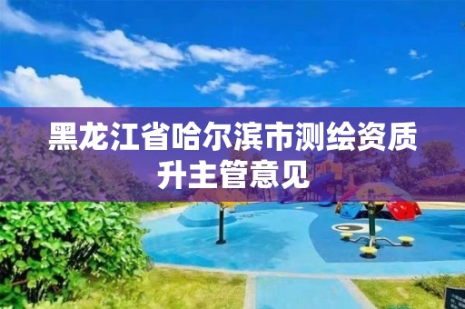 黑龙江省哈尔滨市测绘资质升主管意见