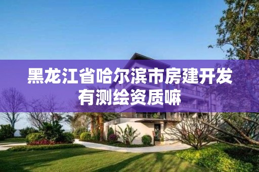 黑龙江省哈尔滨市房建开发有测绘资质嘛