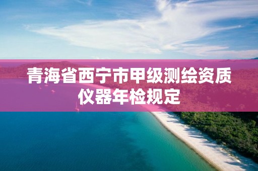 青海省西宁市甲级测绘资质仪器年检规定