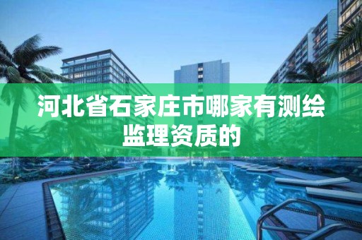 河北省石家庄市哪家有测绘监理资质的