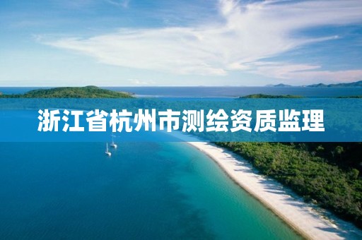 浙江省杭州市测绘资质监理