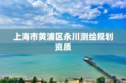 上海市黄浦区永川测绘规划资质