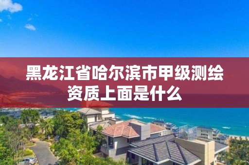 黑龙江省哈尔滨市甲级测绘资质上面是什么