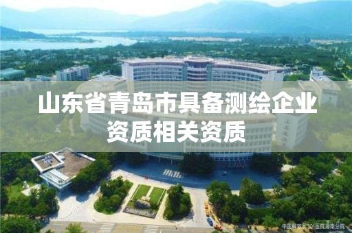 山东省青岛市具备测绘企业资质相关资质