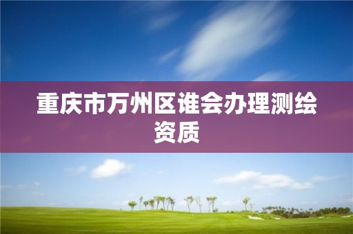 重庆市万州区谁会办理测绘资质