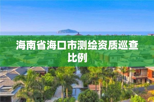 海南省海口市测绘资质巡查比例