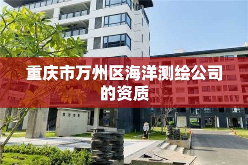 重庆市万州区海洋测绘公司的资质