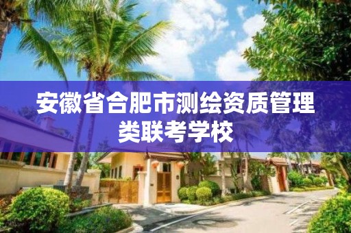 安徽省合肥市测绘资质管理类联考学校