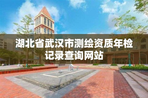 湖北省武汉市测绘资质年检记录查询网站