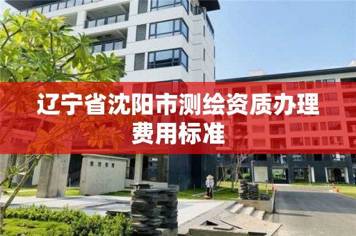 辽宁省沈阳市测绘资质办理费用标准