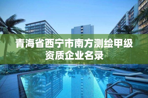 青海省西宁市南方测绘甲级资质企业名录