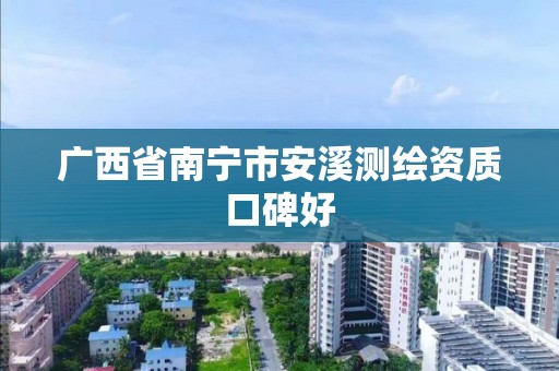 广西省南宁市安溪测绘资质口碑好